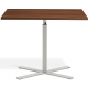 Boost Gas Lift Single Leg Table for Rectangular Tops